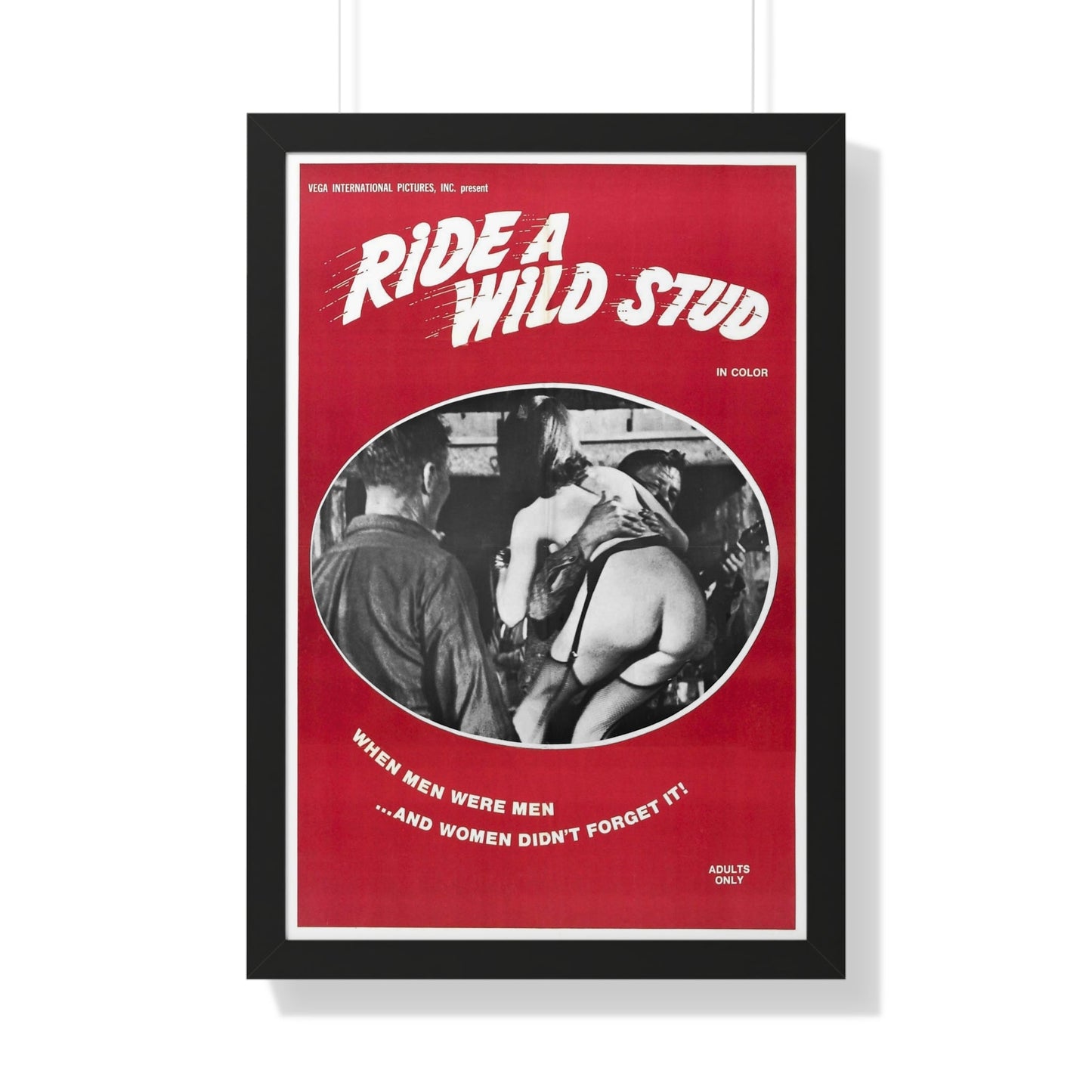 RIDE A WILD STUD 1969 - Framed Movie Poster-20" x 30"-The Sticker Space