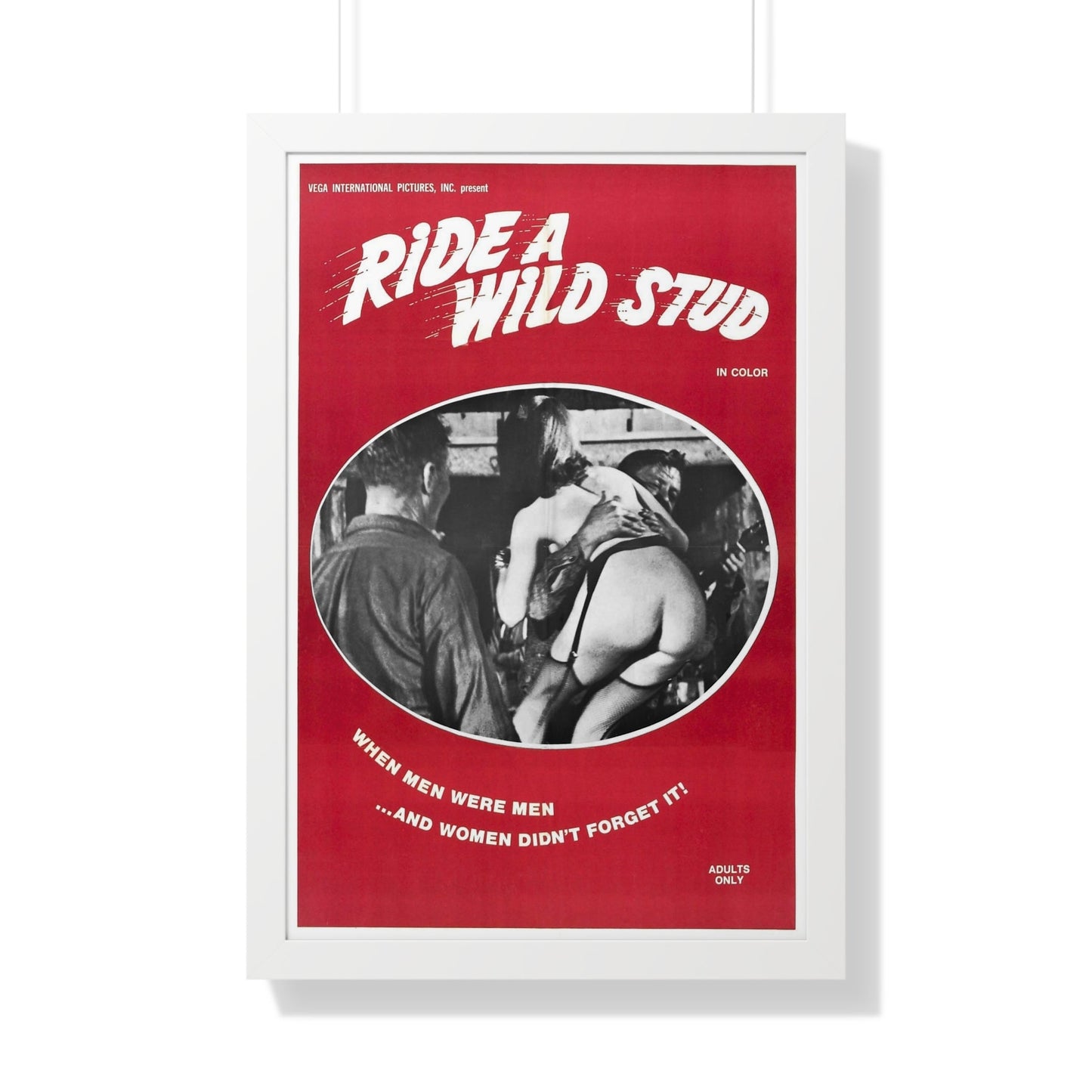 RIDE A WILD STUD 1969 - Framed Movie Poster-20" x 30"-The Sticker Space