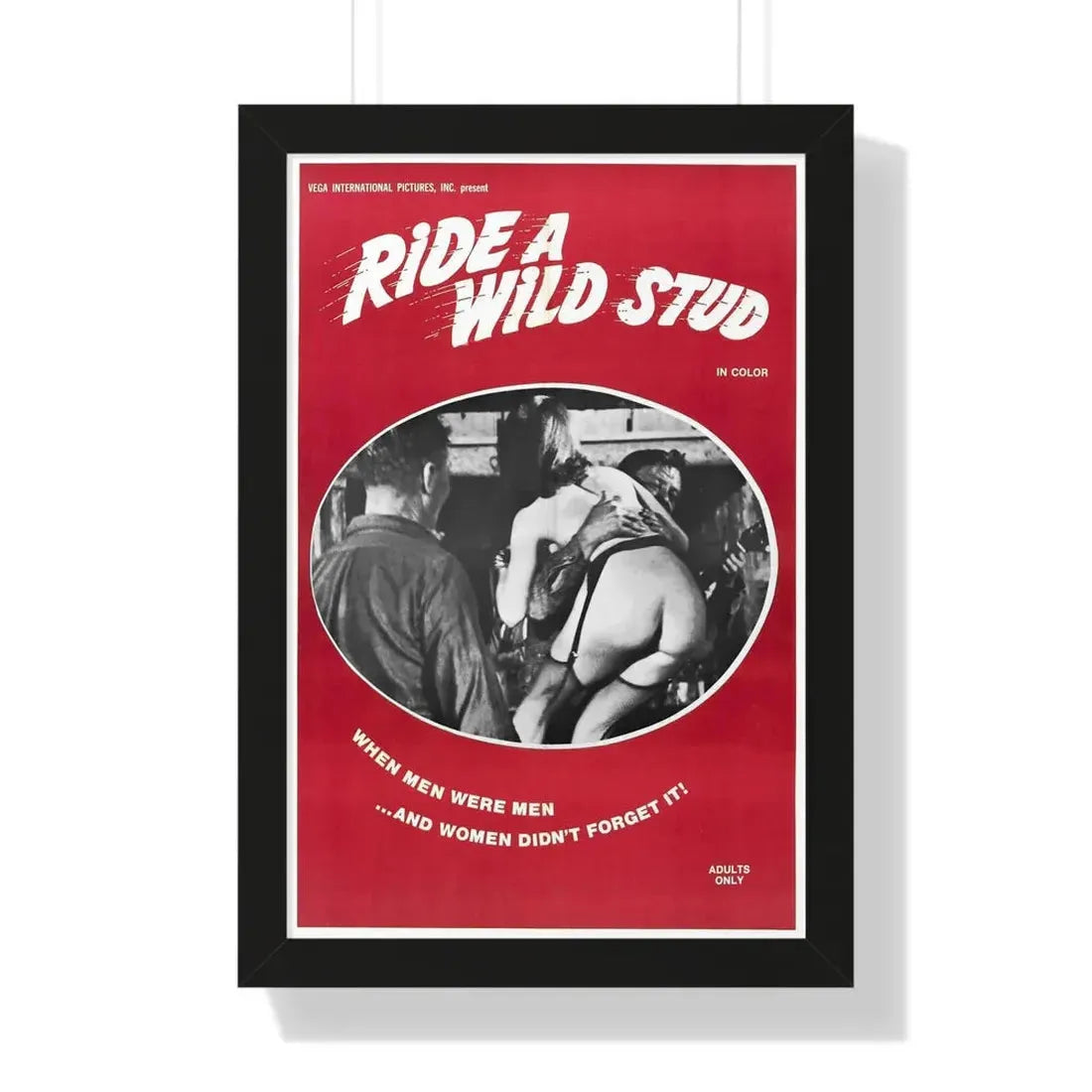RIDE A WILD STUD 1969 - Framed Movie Poster - The Sticker Space