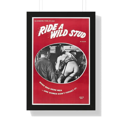 RIDE A WILD STUD 1969 - Framed Movie Poster - The Sticker Space