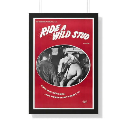 RIDE A WILD STUD 1969 - Framed Movie Poster - The Sticker Space