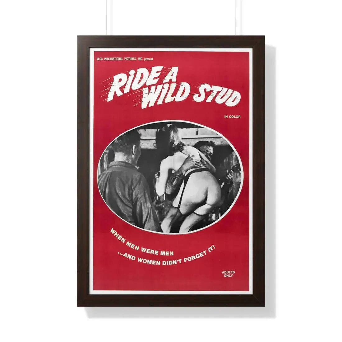 RIDE A WILD STUD 1969 - Framed Movie Poster - The Sticker Space
