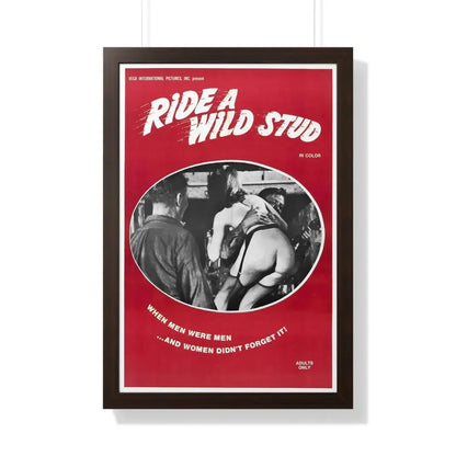 RIDE A WILD STUD 1969 - Framed Movie Poster - The Sticker Space