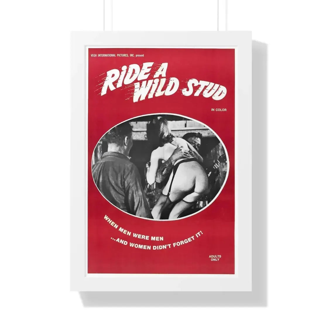 RIDE A WILD STUD 1969 - Framed Movie Poster - The Sticker Space