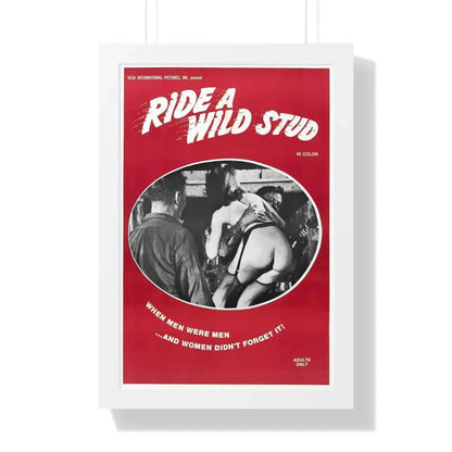 RIDE A WILD STUD 1969 - Framed Movie Poster - The Sticker Space