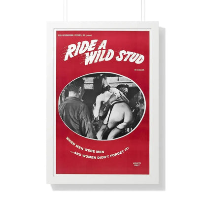 RIDE A WILD STUD 1969 - Framed Movie Poster - The Sticker Space