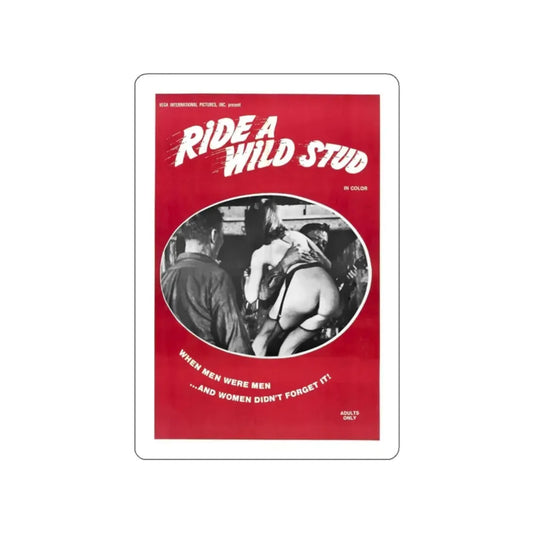 RIDE A WILD STUD 1969 Movie Poster STICKER Vinyl Die-Cut Decal 2 Inch - The Sticker Space