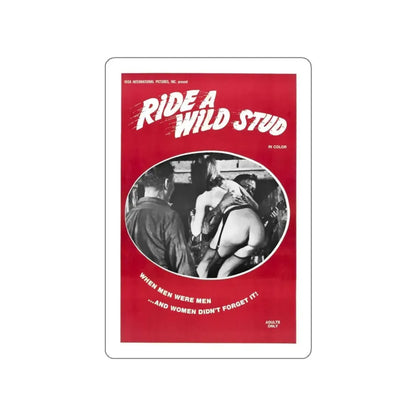RIDE A WILD STUD 1969 Movie Poster STICKER Vinyl Die-Cut Decal 3 Inch - The Sticker Space