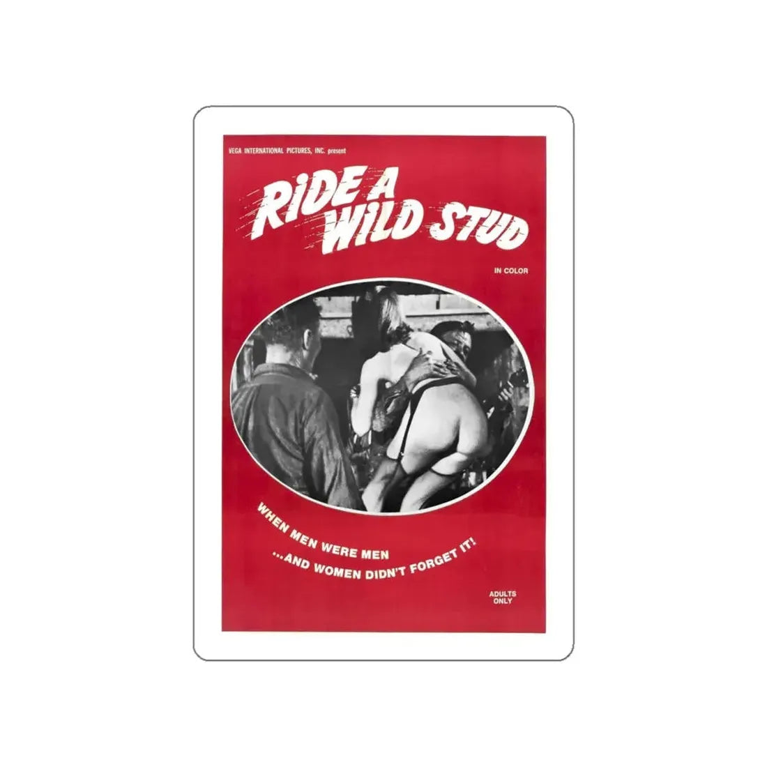 RIDE A WILD STUD 1969 Movie Poster STICKER Vinyl Die-Cut Decal 5 Inch - The Sticker Space