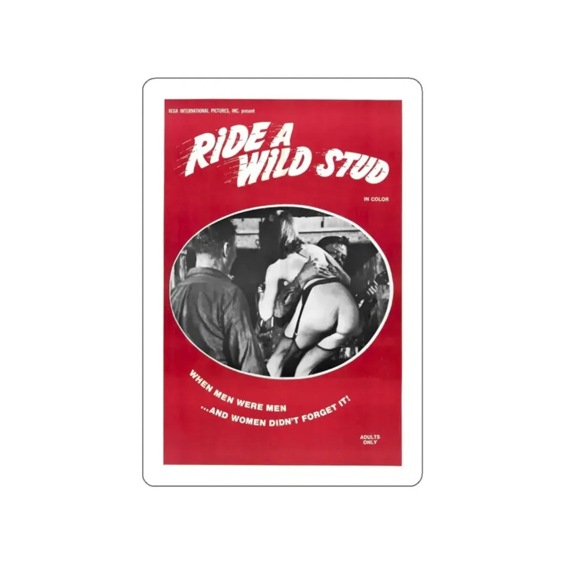 RIDE A WILD STUD 1969 Movie Poster STICKER Vinyl Die-Cut Decal - The Sticker Space