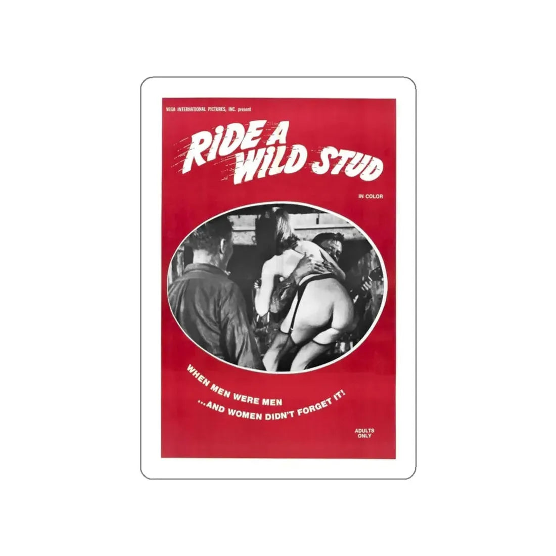 RIDE A WILD STUD 1969 Movie Poster STICKER Vinyl Die-Cut Decal - The Sticker Space