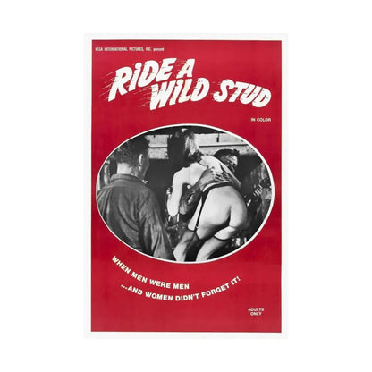 RIDE A WILD STUD 1969 - Paper Movie Poster - The Sticker Space