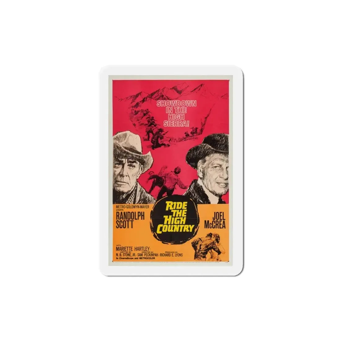 Ride the High Country 1962 Movie Poster Refrigerator Magnet 3 Inch - The Sticker Space