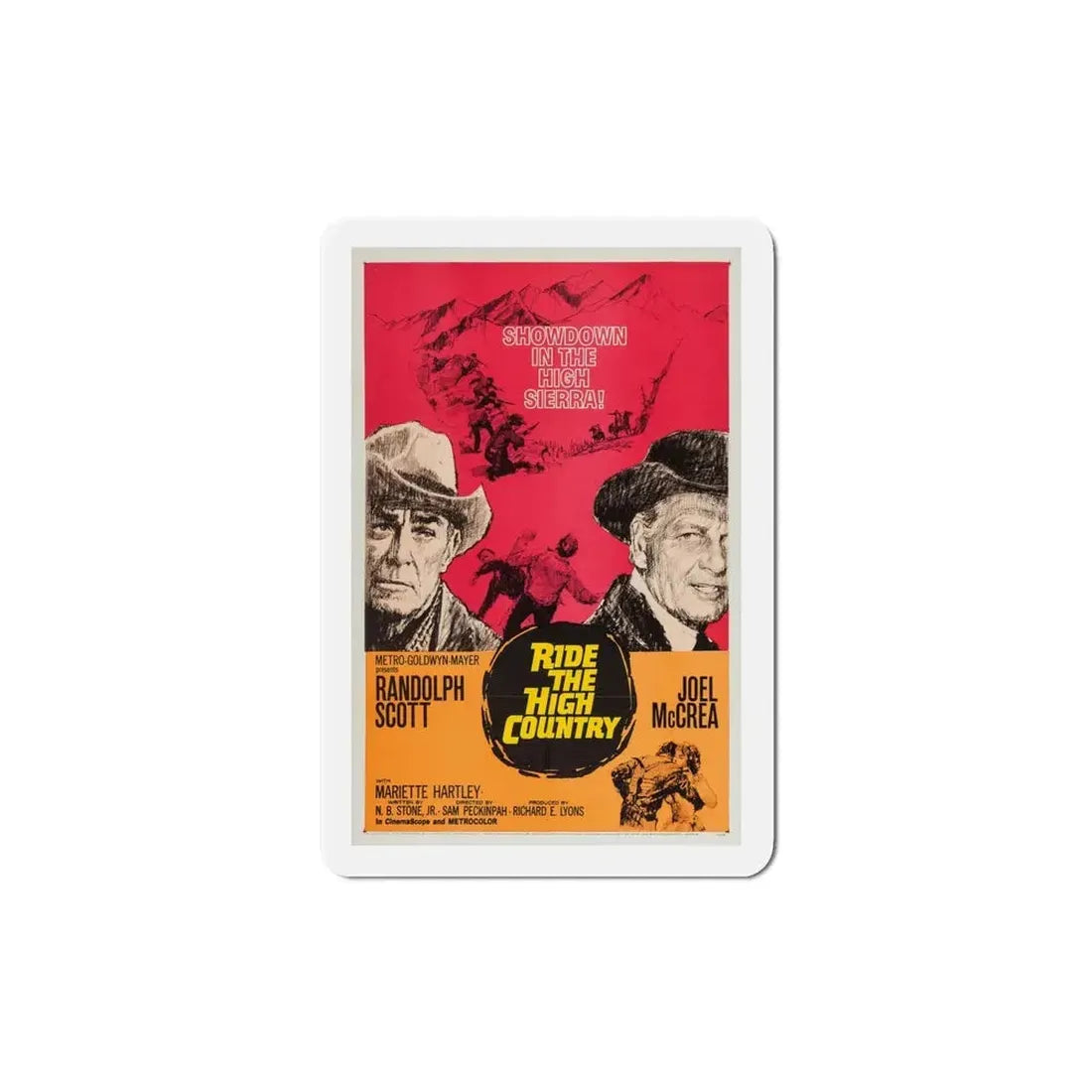 Ride the High Country 1962 Movie Poster Refrigerator Magnet 4 Inch - The Sticker Space
