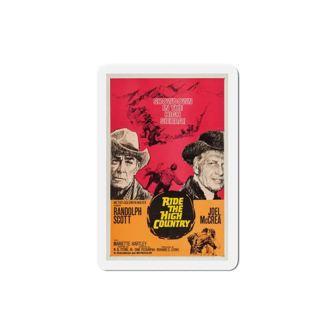 Ride the High Country 1962 Movie Poster Refrigerator Magnet - The Sticker Space