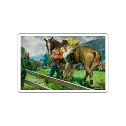 Ride to Glory, 1948 (Magazine Illustration) STICKER Vinyl Die-Cut Decal - The Sticker Space