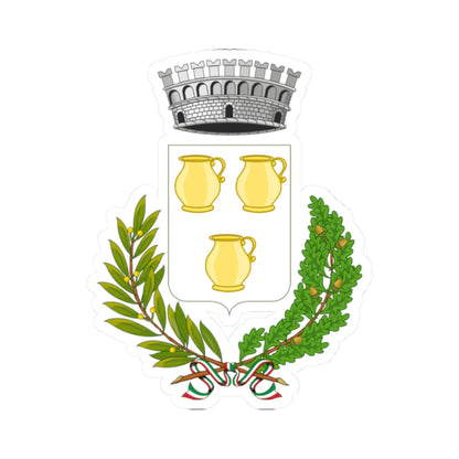 Riesi-Stemma (Italy) (Coat of Arms) STICKER Vinyl Kiss-Cut Decal 2 Inch White - The Sticker Space