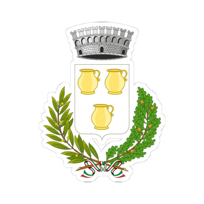 Riesi-Stemma (Italy) (Coat of Arms) STICKER Vinyl Kiss-Cut Decal 4 Inch White - The Sticker Space