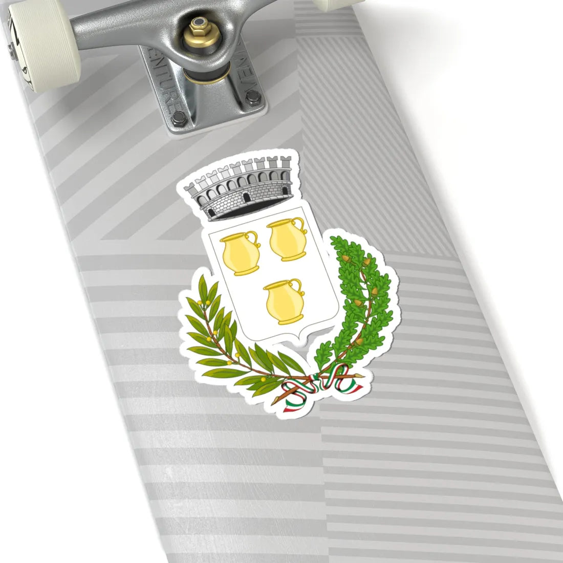 Riesi-Stemma (Italy) (Coat of Arms) STICKER Vinyl Kiss-Cut Decal - The Sticker Space