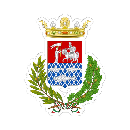 Rieti-Stemma (Italy) (Coat of Arms) STICKER Vinyl Kiss-Cut Decal 6 Inch White - The Sticker Space