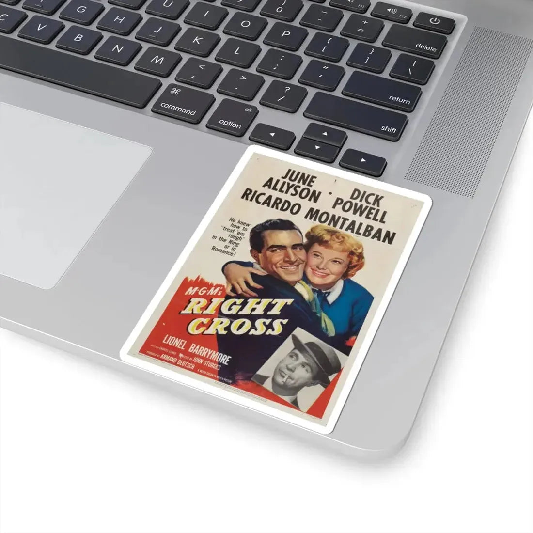 Right Cross 1950 Movie Poster - STICKER Vinyl Kiss-Cut Decal - The Sticker Space