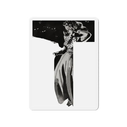 Right Turn To Danger, Liberty magazine, December 2, 1939 (Magazine Illustration) Refrigerator Magnet - The Sticker Space