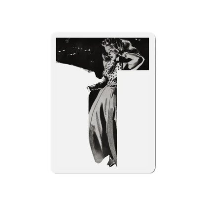 Right Turn To Danger, Liberty magazine, December 2, 1939 (Magazine Illustration) Refrigerator Magnet - The Sticker Space