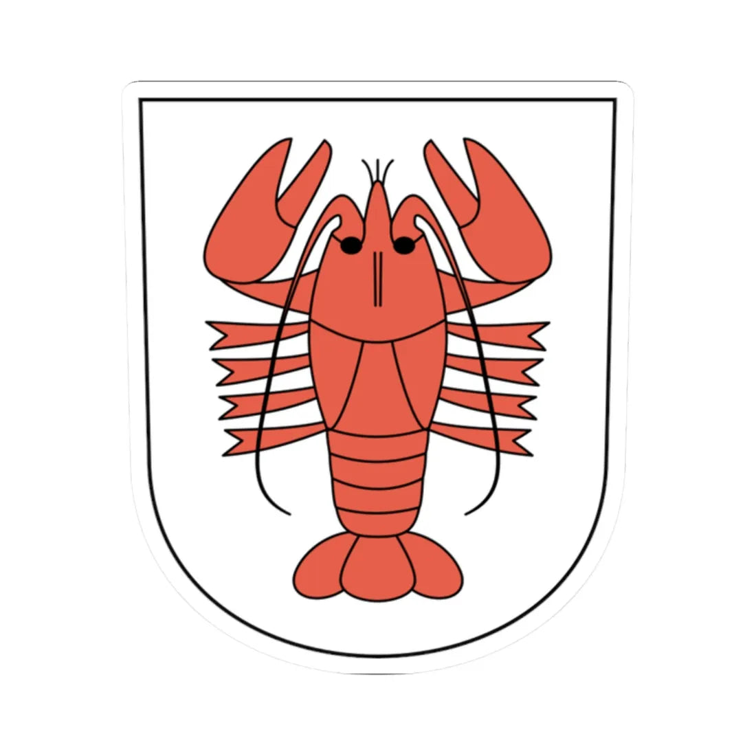 Rikon coat of arms (Switzerland) (Coat of Arms) STICKER Vinyl Kiss-Cut Decal 2 Inch White - The Sticker Space