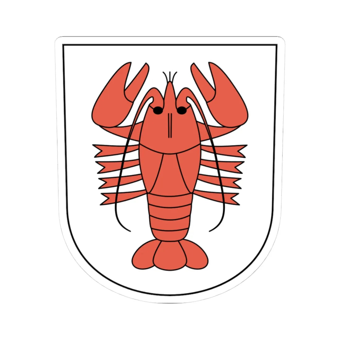 Rikon coat of arms (Switzerland) (Coat of Arms) STICKER Vinyl Kiss-Cut Decal 3 Inch White - The Sticker Space