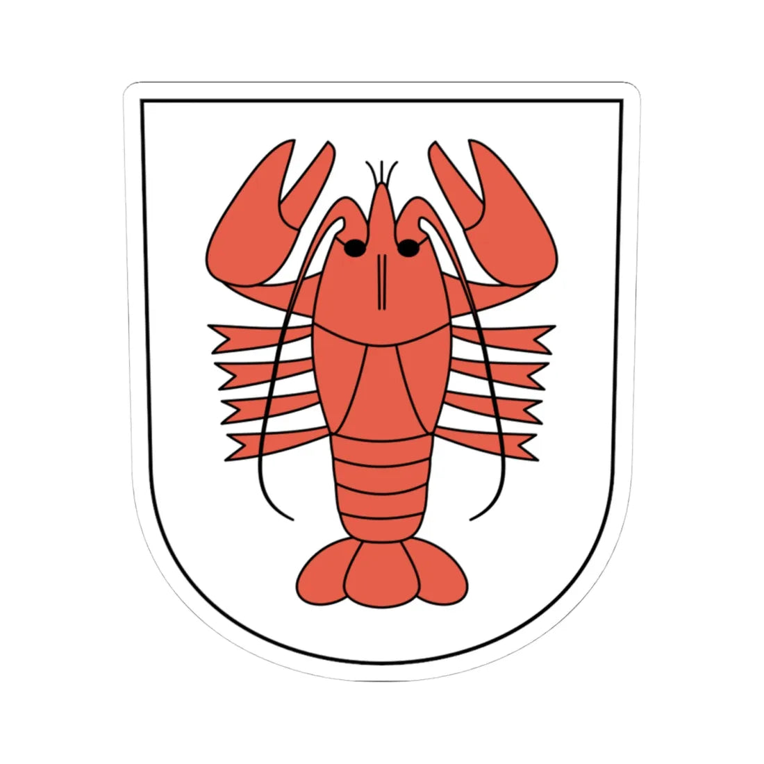 Rikon coat of arms (Switzerland) (Coat of Arms) STICKER Vinyl Kiss-Cut Decal 4 Inch White - The Sticker Space