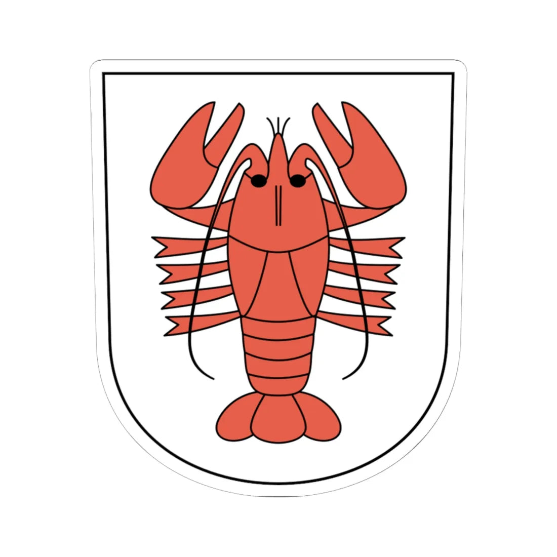 Rikon coat of arms (Switzerland) (Coat of Arms) STICKER Vinyl Kiss-Cut Decal 6 Inch White - The Sticker Space