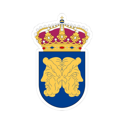 Riksarkivet vapen (Sweden) (Coat of Arms) STICKER Vinyl Kiss-Cut Decal 3 Inch White - The Sticker Space