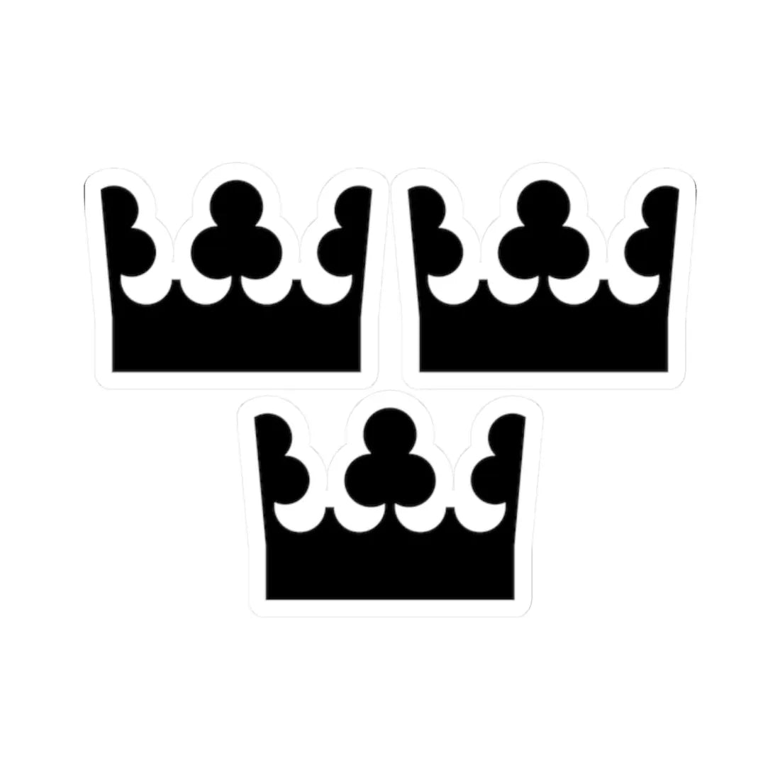 Riksdagen (Sweden) (Coat of Arms) STICKER Vinyl Kiss-Cut Decal 2 Inch White - The Sticker Space