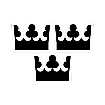 Riksdagen (Sweden) (Coat of Arms) STICKER Vinyl Kiss-Cut Decal 2 Inch White - The Sticker Space