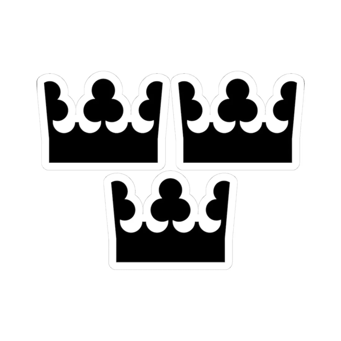 Riksdagen (Sweden) (Coat of Arms) STICKER Vinyl Kiss-Cut Decal 3 Inch White - The Sticker Space