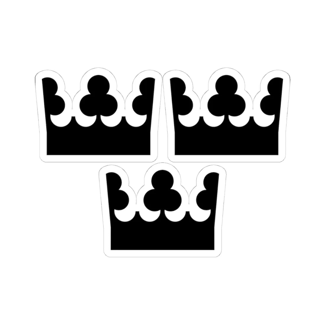 Riksdagen (Sweden) (Coat of Arms) STICKER Vinyl Kiss-Cut Decal 4 Inch White - The Sticker Space