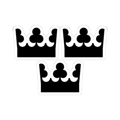 Riksdagen (Sweden) (Coat of Arms) STICKER Vinyl Kiss-Cut Decal 4 Inch White - The Sticker Space