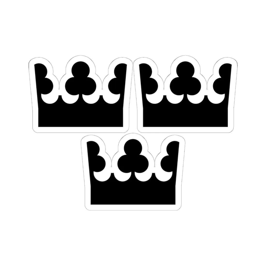 Riksdagen (Sweden) (Coat of Arms) STICKER Vinyl Kiss-Cut Decal 6 Inch White - The Sticker Space