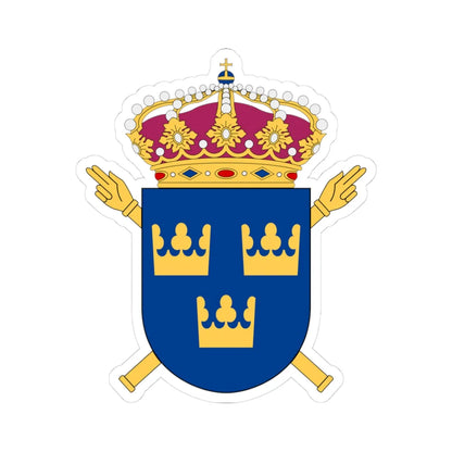 Riksåklagaren vapen (Sweden) (Coat of Arms) STICKER Vinyl Kiss-Cut Decal 3 Inch White - The Sticker Space