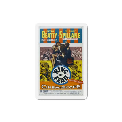 Ring of Fear 1954 Movie Poster Refrigerator Magnet 3 Inch - The Sticker Space