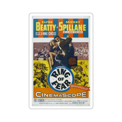Ring of Fear 1954 Movie Poster STICKER Vinyl Die-Cut Decal 3 Inch - The Sticker Space