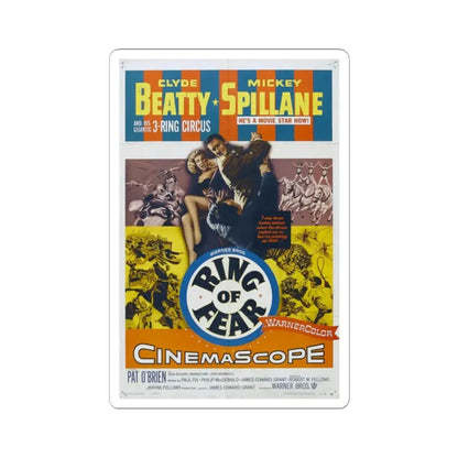 Ring of Fear 1954 Movie Poster - STICKER Vinyl Kiss-Cut Decal 2 Inch White - The Sticker Space