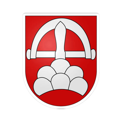 Ringgenberg-coat of arms (Switzerland) (Coat of Arms) STICKER Vinyl Kiss-Cut Decal 3 Inch White - The Sticker Space