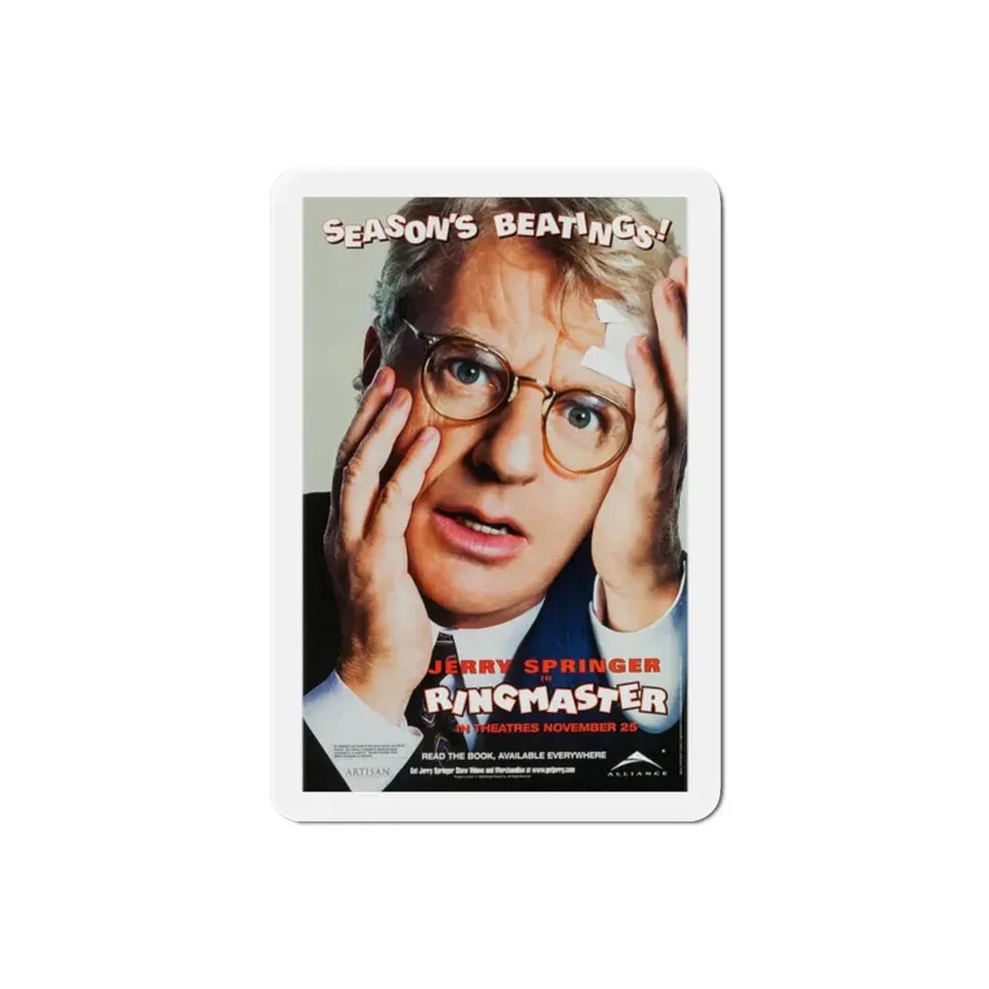 Ringmaster 1998 Movie Poster Refrigerator Magnet 2 Inch - The Sticker Space