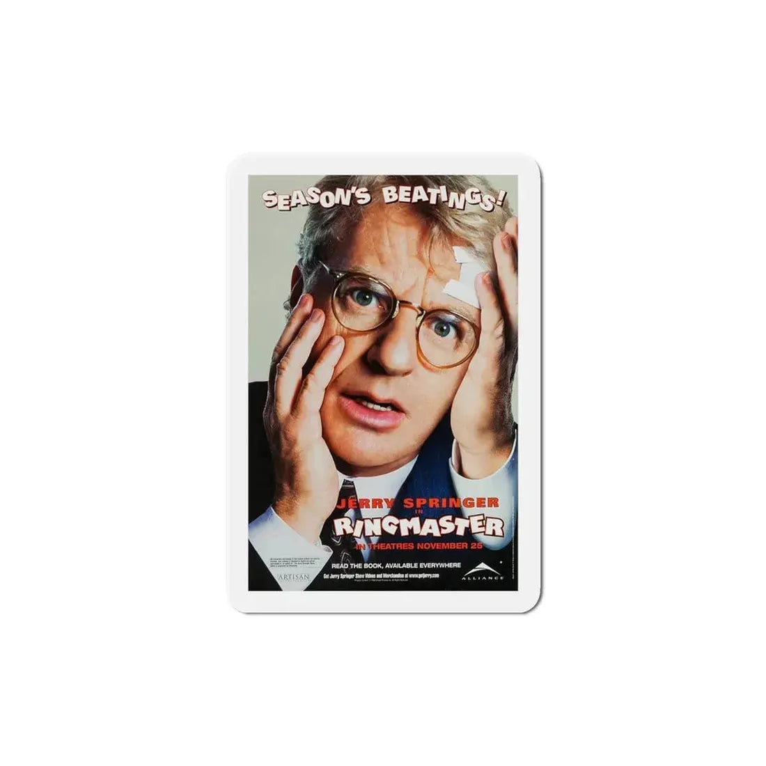 Ringmaster 1998 Movie Poster Refrigerator Magnet 6 Inch - The Sticker Space