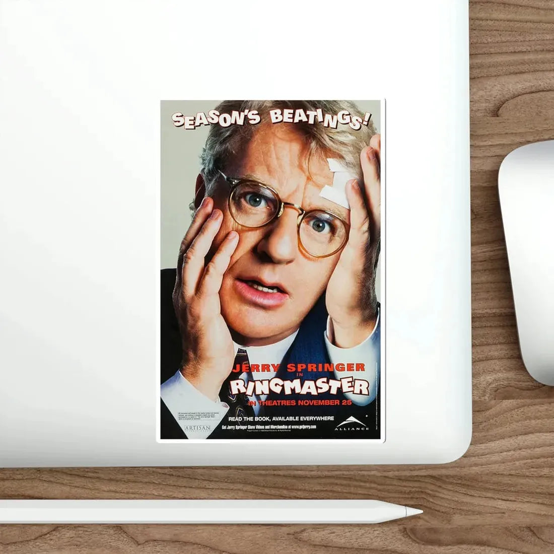 Ringmaster 1998 Movie Poster STICKER Vinyl Die-Cut Decal - The Sticker Space