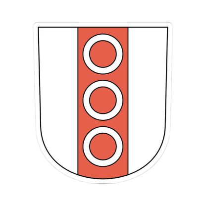 Ringwil coat of arms (Switzerland) (Coat of Arms) STICKER Vinyl Kiss-Cut Decal 3 Inch White - The Sticker Space