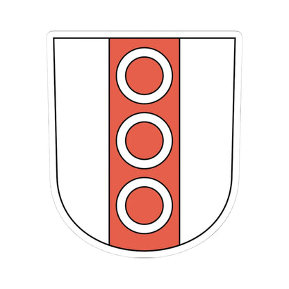 Ringwil coat of arms (Switzerland) (Coat of Arms) STICKER Vinyl Kiss-Cut Decal 4 Inch White - The Sticker Space