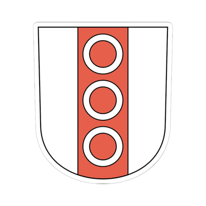 Ringwil coat of arms (Switzerland) (Coat of Arms) STICKER Vinyl Kiss-Cut Decal 6 Inch White - The Sticker Space