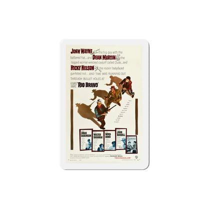 Rio Bravo 1959 Movie Poster Refrigerator Magnet 3 Inch - The Sticker Space